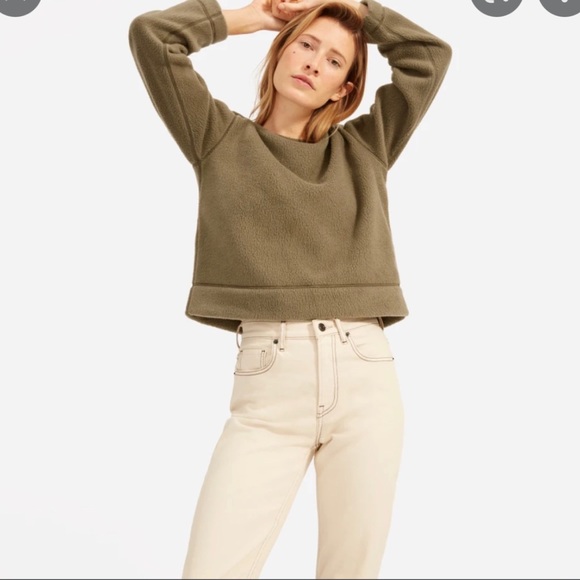 Everlane The Renew Fleece Sweatshirt NEW - Picture 2 of 7